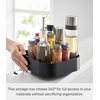 image:imageYamazaki Home Tower 360 Rotating Storage Rack  NonSlip Lazy Susan Organizer for Cosmetics Skincare and Spices  Abs PlasticBlack