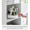 image:imageYamazaki Home Tower 360 Rotating Storage Rack  NonSlip Lazy Susan Organizer for Cosmetics Skincare and Spices  Abs PlasticWhite