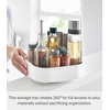 image:imageYamazaki Home Tower 360 Rotating Storage Rack  NonSlip Lazy Susan Organizer for Cosmetics Skincare and Spices  Abs PlasticWhite