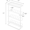 image:imageYamazaki Home Tower Bath Rack  Bathroom Shower Storage Holder Caddy Shelf Organizer  Small 13  Steel   Twotier bathroom shower storage holder and bath rack Compact caddy shelf organizer keeps bath essentials neat and tidyWhite