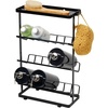 image:imageYamazaki Home Tower Bath Rack  Bathroom Shower Storage Holder Caddy Shelf Organizer  Small 13  Steel   Twotier bathroom shower storage holder and bath rack Compact caddy shelf organizer keeps bath essentials neat and tidyBlack
