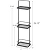 image:imageYamazaki Home Tower Bath Rack  Bathroom Shower Storage Holder Caddy Shelf Organizer  Small 13  Steel   Twotier bathroom shower storage holder and bath rack Compact caddy shelf organizer keeps bath essentials neat and tidyBlack