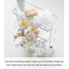 image:imageYamazaki Home Tower Bath Rack  Bathroom Shower Storage Holder Caddy Shelf Organizer  Small 13  Steel   Twotier bathroom shower storage holder and bath rack Compact caddy shelf organizer keeps bath essentials neat and tidyWhite