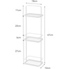 image:imageYamazaki Home Tower Bath Rack  Bathroom Shower Storage Holder Caddy Shelf Organizer  Small 13  Steel   Twotier bathroom shower storage holder and bath rack Compact caddy shelf organizer keeps bath essentials neat and tidyWhite