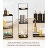 image:imageYamazaki Home Tower Bath Rack  Bathroom Shower Storage Holder Caddy Shelf Organizer  Small 13  Steel   Twotier bathroom shower storage holder and bath rack Compact caddy shelf organizer keeps bath essentials neat and tidyBlack