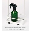 image:imageYamazaki Home Tower Bath Rack  Bathroom Shower Storage Holder Caddy Shelf Organizer  Small 13  Steel   Twotier bathroom shower storage holder and bath rack Compact caddy shelf organizer keeps bath essentials neat and tidyWhite