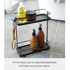 image:imageYamazaki Home Tower Bath Rack  Bathroom Shower Storage Holder Caddy Shelf Organizer  Small 13  Steel   Twotier bathroom shower storage holder and bath rack Compact caddy shelf organizer keeps bath essentials neat and tidyBlack