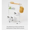 image:imageYamazaki Home Tower Bath Rack  Bathroom Shower Storage Holder Caddy Shelf Organizer  Small 13  Steel   Twotier bathroom shower storage holder and bath rack Compact caddy shelf organizer keeps bath essentials neat and tidyWhite