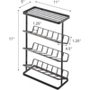 image:imageYamazaki Home Tower Bath Rack  Bathroom Shower Storage Holder Caddy Shelf Organizer  Small 13  Steel   Twotier bathroom shower storage holder and bath rack Compact caddy shelf organizer keeps bath essentials neat and tidyBlack