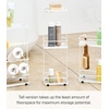 image:imageYamazaki Home Tower Bath Rack  Bathroom Shower Storage Holder Caddy Shelf Organizer  Small 13  Steel   Twotier bathroom shower storage holder and bath rack Compact caddy shelf organizer keeps bath essentials neat and tidyWhite