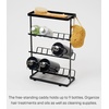 image:imageYamazaki Home Tower Bath Rack  Bathroom Shower Storage Holder Caddy Shelf Organizer  Small 13  Steel   Twotier bathroom shower storage holder and bath rack Compact caddy shelf organizer keeps bath essentials neat and tidyBlack