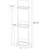 image:imageYamazaki Home Tower Bath Rack  Bathroom Shower Storage Holder Caddy Shelf Organizer  Small 13  Steel   Twotier bathroom shower storage holder and bath rack Compact caddy shelf organizer keeps bath essentials neat and tidyWhite