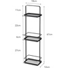 image:imageYamazaki Home Tower Bath Rack  Bathroom Shower Storage Holder Caddy Shelf Organizer  Small 13  Steel   Twotier bathroom shower storage holder and bath rack Compact caddy shelf organizer keeps bath essentials neat and tidyBlack