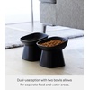 image:imageYamazaki Home Tower Elevated Ceramic Pet Food Bowl  Angled NonSlip Microwave amp Dishwasher Safe  67OzBlack