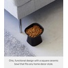 image:imageYamazaki Home Tower Elevated Ceramic Pet Food Bowl  Angled NonSlip Microwave amp Dishwasher Safe  67OzBlack