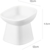 image:imageYamazaki Home Tower Elevated Ceramic Pet Food Bowl  Angled NonSlip Microwave amp Dishwasher Safe  67OzWhite