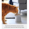image:imageYamazaki Home Tower Elevated Ceramic Pet Food Bowl  Angled NonSlip Microwave amp Dishwasher Safe  67OzWhite