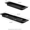 image:imageYamazaki Home Tower Expandable Bathtub Caddy  Bathroom Tray Table Holder 2  Abs Plastic Black