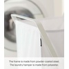 image:imageYamazaki Home Tower Laundry Basket  Foldable Storage Hamper Organizer 25  Steel  109 Gallons 45 Liters  Lightweight collapsible laundry basket ideal for small spaces A smart fit for modern homes Keeps essentials organizedWhite