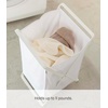 image:imageYamazaki Home Tower Laundry Basket  Foldable Storage Hamper Organizer 25  Steel  109 Gallons 45 Liters  Lightweight collapsible laundry basket ideal for small spaces A smart fit for modern homes Keeps essentials organizedWhite