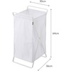 image:imageYamazaki Home Tower Laundry Basket  Foldable Storage Hamper Organizer 25  Steel  109 Gallons 45 Liters  Lightweight collapsible laundry basket ideal for small spaces A smart fit for modern homes Keeps essentials organizedWhite