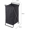 image:imageYamazaki Home Tower Laundry Basket  Foldable Storage Hamper Organizer 25  Steel  109 Gallons 45 Liters  Lightweight collapsible laundry basket ideal for small spaces A smart fit for modern homes Keeps essentials organizedBlack