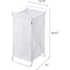 image:imageYamazaki Home Tower Laundry Basket  Foldable Storage Hamper Organizer 25  Steel  109 Gallons 45 Liters  Lightweight collapsible laundry basket ideal for small spaces A smart fit for modern homes Keeps essentials organizedWhite