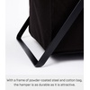 image:imageYamazaki Home Tower Laundry Hamper Clothes Basket With Cotton Liner  Small 252  Steel  Cotton  12 Gallons 45 LitersBlack