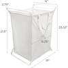 image:imageYamazaki Home Tower Laundry Hamper Clothes Basket With Cotton Liner  Small 252  Steel  Cotton  12 Gallons 45 LitersBlack