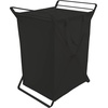image:imageYamazaki Home Tower Laundry Hamper Clothes Basket With Cotton Liner  Small 252  Steel  Cotton  12 Gallons 45 LitersBlack