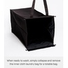 image:imageYamazaki Home Tower Laundry Hamper Clothes Basket With Cotton Liner  Small 252  Steel  Cotton  12 Gallons 45 LitersBlack