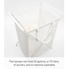 image:imageYamazaki Home Tower Laundry Hamper Clothes Basket With Cotton Liner  Small 252  Steel  Cotton  12 Gallons 45 LitersWhite