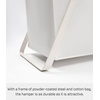 image:imageYamazaki Home Tower Laundry Hamper Clothes Basket With Cotton Liner  Small 252  Steel  Cotton  12 Gallons 45 LitersWhite