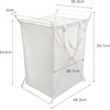 image:imageYamazaki Home Tower Laundry Hamper Clothes Basket With Cotton Liner  Small 252  Steel  Cotton  12 Gallons 45 LitersWhite