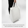 image:imageYamazaki Home Tower Laundry Hamper Clothes Basket With Cotton Liner  Small 252  Steel  Cotton  12 Gallons 45 LitersWhite