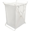 image:imageYamazaki Home Tower Laundry Hamper Clothes Basket With Cotton Liner  Small 252  Steel  Cotton  12 Gallons 45 LitersWhite