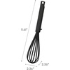 image:imageYamazaki Home Tower Nylon Whisk With Silicone Handle  ScratchResistant Hygienic Dishwasher Safe  Silicone  NylonBlack