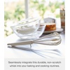 image:imageYamazaki Home Tower Nylon Whisk With Silicone Handle  ScratchResistant Hygienic Dishwasher Safe  Silicone  NylonWhite