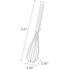 image:imageYamazaki Home Tower Nylon Whisk With Silicone Handle  ScratchResistant Hygienic Dishwasher Safe  Silicone  NylonWhite