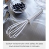 image:imageYamazaki Home Tower Nylon Whisk With Silicone Handle  ScratchResistant Hygienic Dishwasher Safe  Silicone  NylonWhite