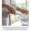 image:imageYamazaki Home Tower Nylon Whisk With Silicone Handle  ScratchResistant Hygienic Dishwasher Safe  Silicone  NylonWhite