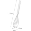 image:imageYamazaki Home Tower Nylon Whisk With Silicone Handle  ScratchResistant Hygienic Dishwasher Safe  Silicone  NylonWhite