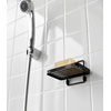 image:imageYamazaki Home Tower Self Adhesive Hygienic Soap Tray Wall Sink Or Shower Mounted Bar Soap Dish  SteelBlack