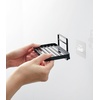 image:imageYamazaki Home Tower Self Adhesive Hygienic Soap Tray Wall Sink Or Shower Mounted Bar Soap Dish  SteelBlack