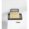 image:imageYamazaki Home Tower Self Adhesive Hygienic Soap Tray Wall Sink Or Shower Mounted Bar Soap Dish  SteelBlack