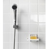 image:imageYamazaki Home Tower Self Adhesive Hygienic Soap Tray Wall Sink Or Shower Mounted Bar Soap Dish  SteelWhite
