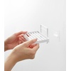image:imageYamazaki Home Tower Self Adhesive Hygienic Soap Tray Wall Sink Or Shower Mounted Bar Soap Dish  SteelWhite