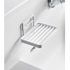 image:imageYamazaki Home Tower Self Adhesive Hygienic Soap Tray Wall Sink Or Shower Mounted Bar Soap Dish  SteelWhite