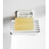 image:imageYamazaki Home Tower Self Adhesive Hygienic Soap Tray Wall Sink Or Shower Mounted Bar Soap Dish  SteelWhite