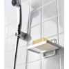 image:imageYamazaki Home Tower Self Adhesive Hygienic Soap Tray Wall Sink Or Shower Mounted Bar Soap Dish  SteelWhite